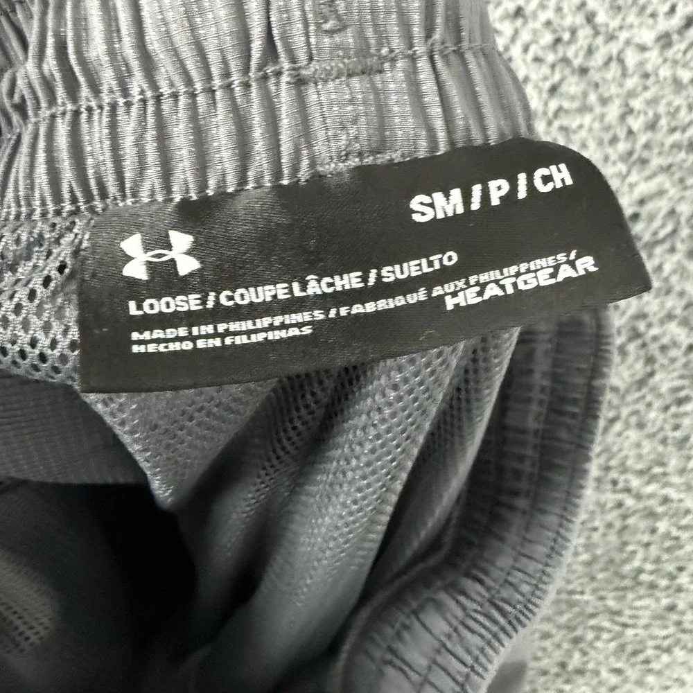 Under Armour Pants Mens Small Gray HeatGear Lightweight Track Loose Fit *FLAW